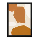 Abstract Shapes Wall Art, Modern Art Print, Brown Beige Wall Decor, Minimalist Art, Home Decor, Office Art, Contemporary Wall Art - Tawshia